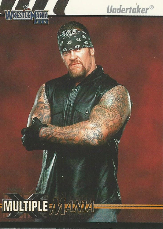WWE Fleer Wrestlemania XIX 2003 Undertaker #76