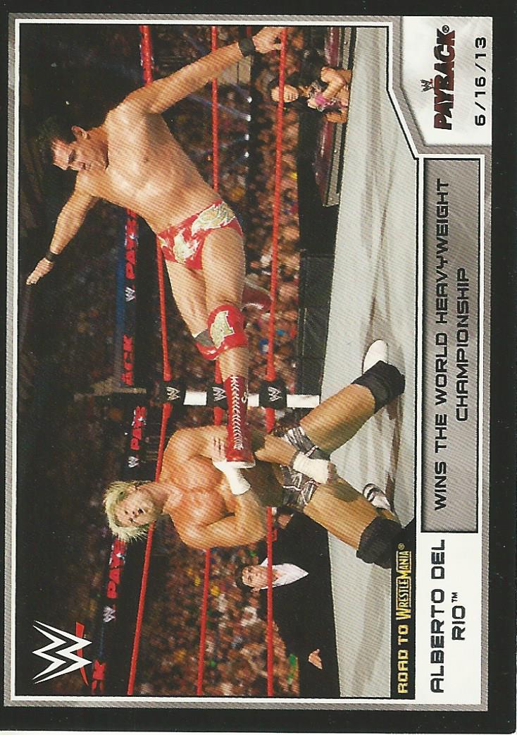 WWE Topps Road to Wrestlemania 2014 Alberto Del Rio #16