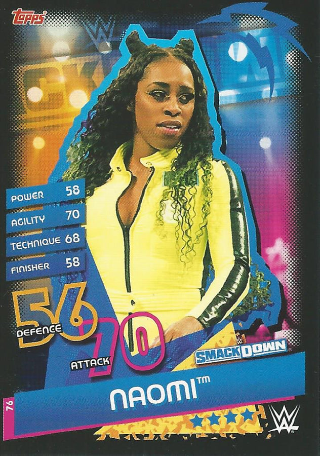WWE Topps Slam Attax Reloaded 2020 Naomi #76