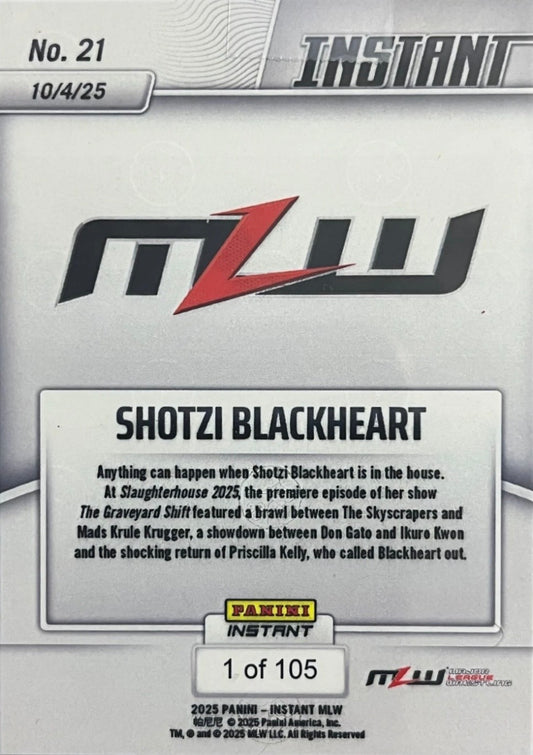Shotzi Blackheart – Shotzi Blackheart Hosts the Graveyard Shift trading card PW Catalog