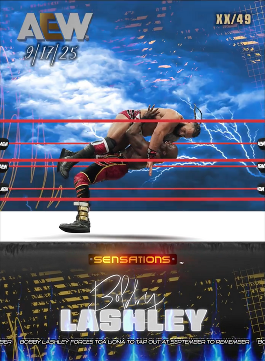 9/17/25 – Bobby Lashley – Bobby Lashley Forces TOA Liona to TAP Out at September to Remember trading card PW Catalog