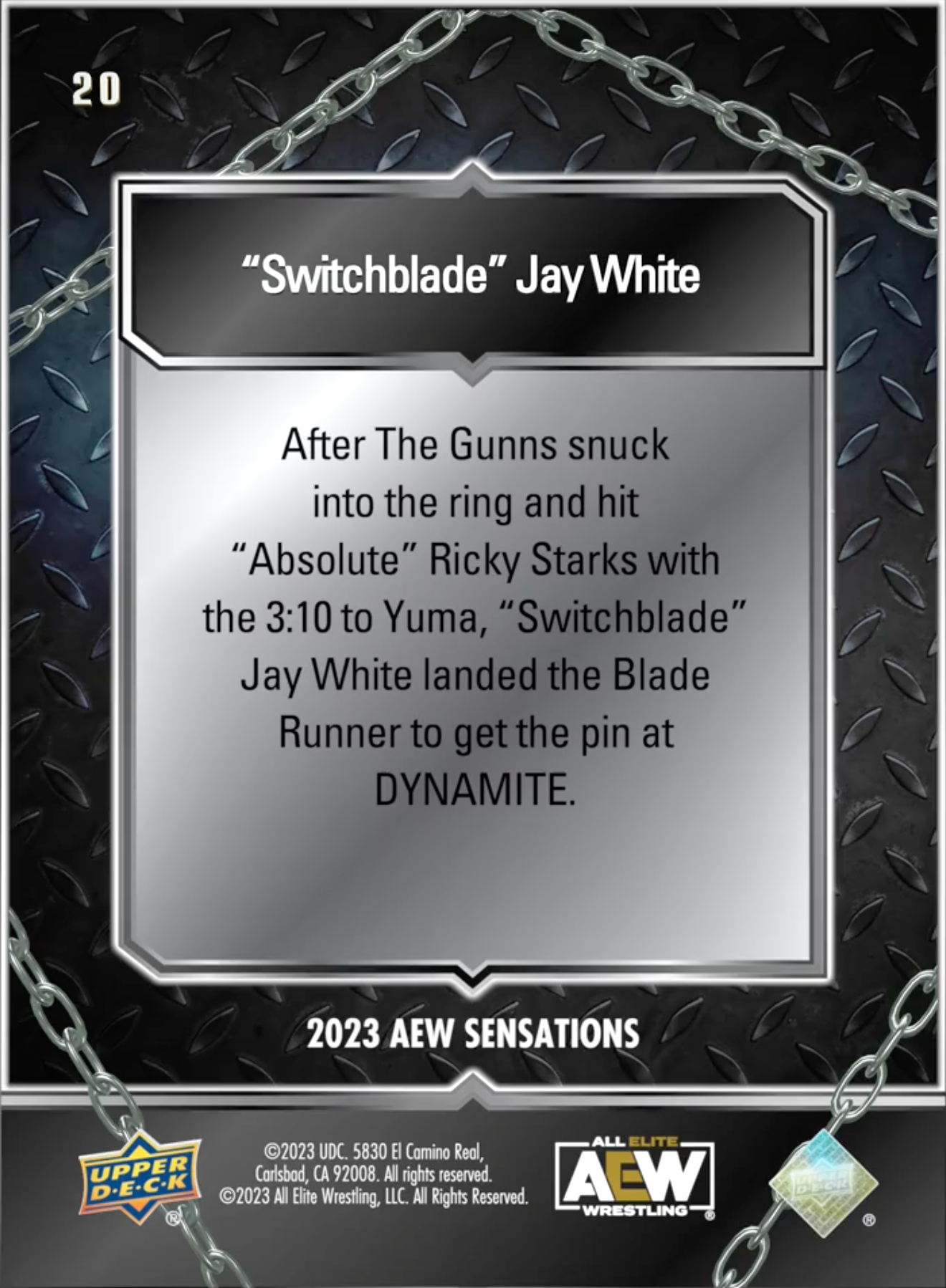 6/7/23 – “Switchblade” JAY White – “Switchblade” JAY White Defeats “Absolute” Ricky Starks