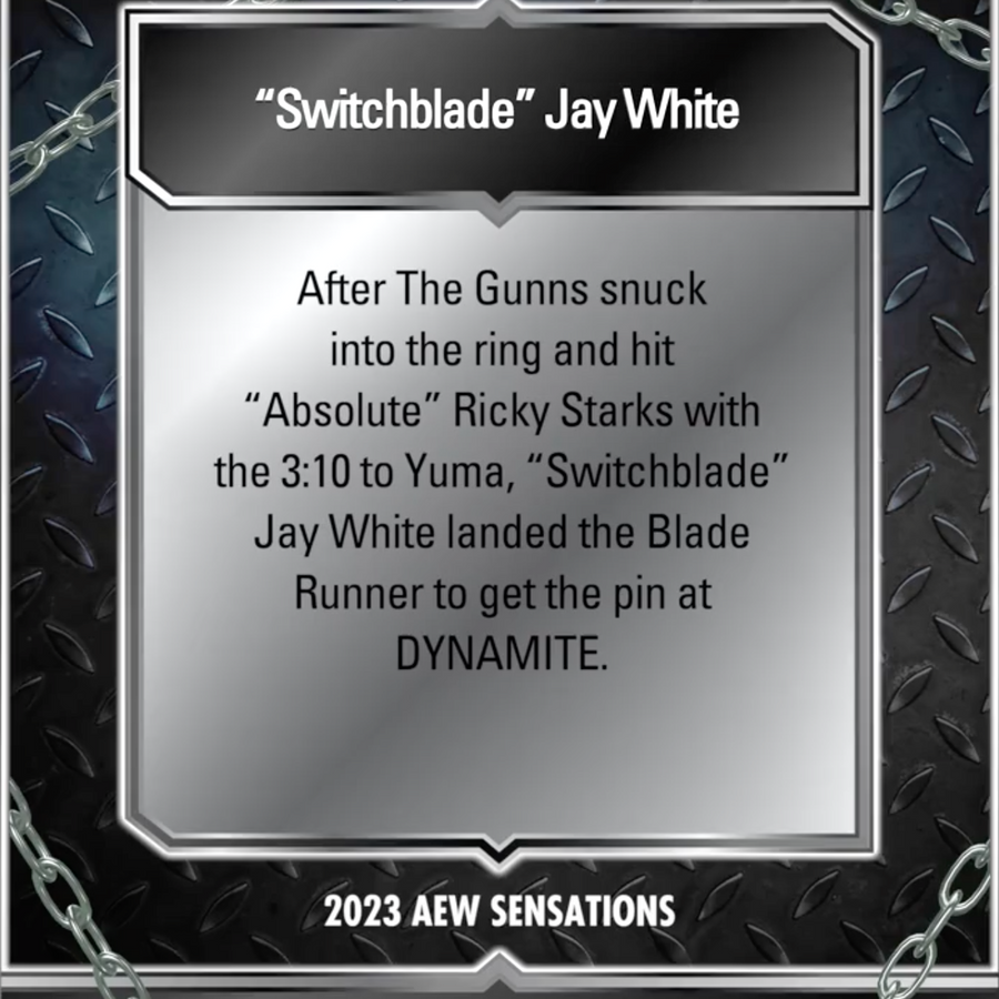 6/7/23 – “Switchblade” JAY White – “Switchblade” JAY White Defeats “Absolute” Ricky Starks