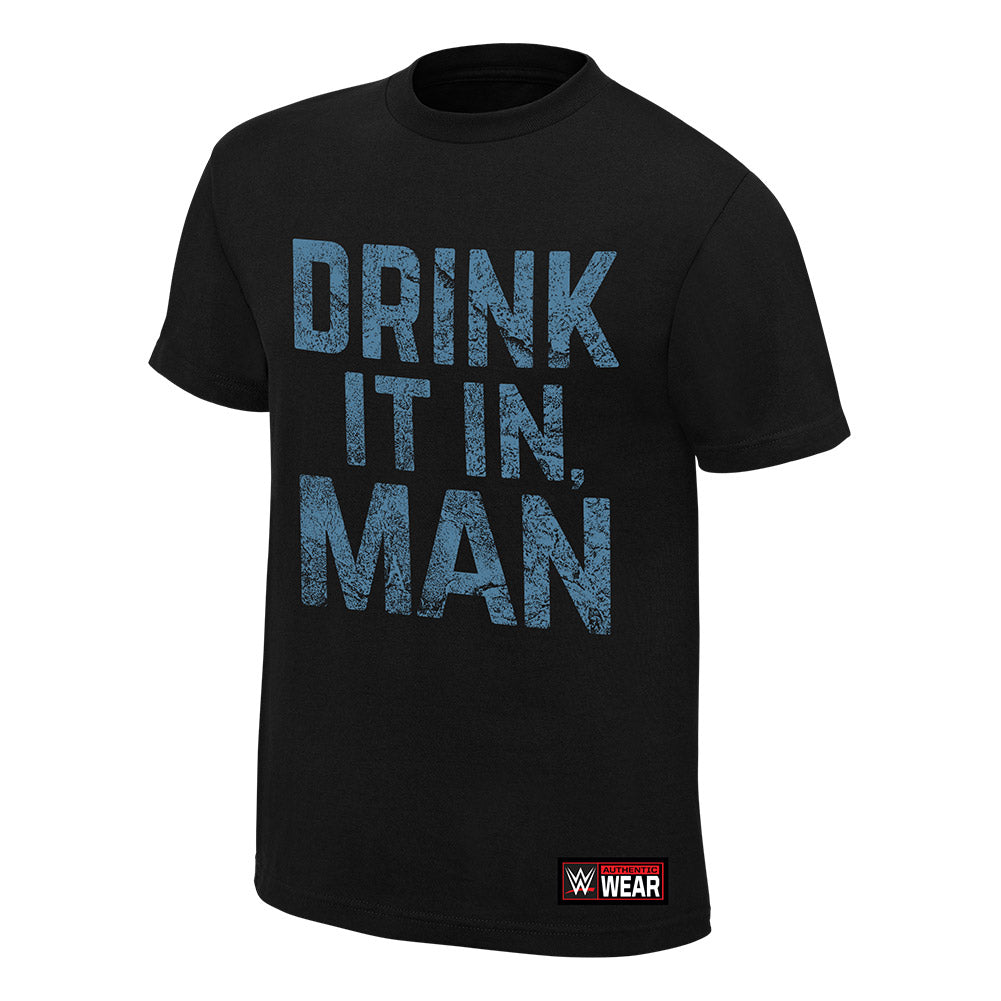Chris Jericho "Drink It In Man" Authentic T-Shirt T-Shirt PW Catalog