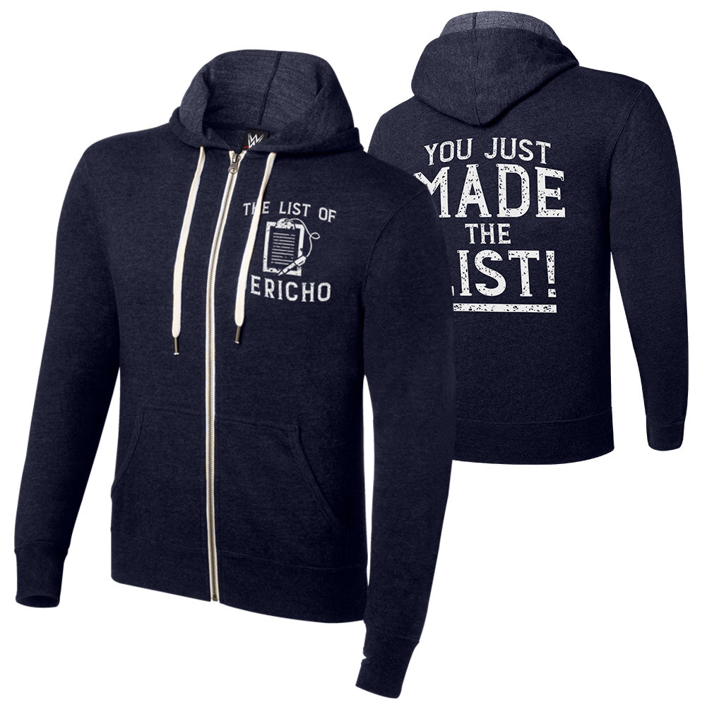 Chris Jericho "You Just Made the List" Lightweight Sweatshirt Hoodie