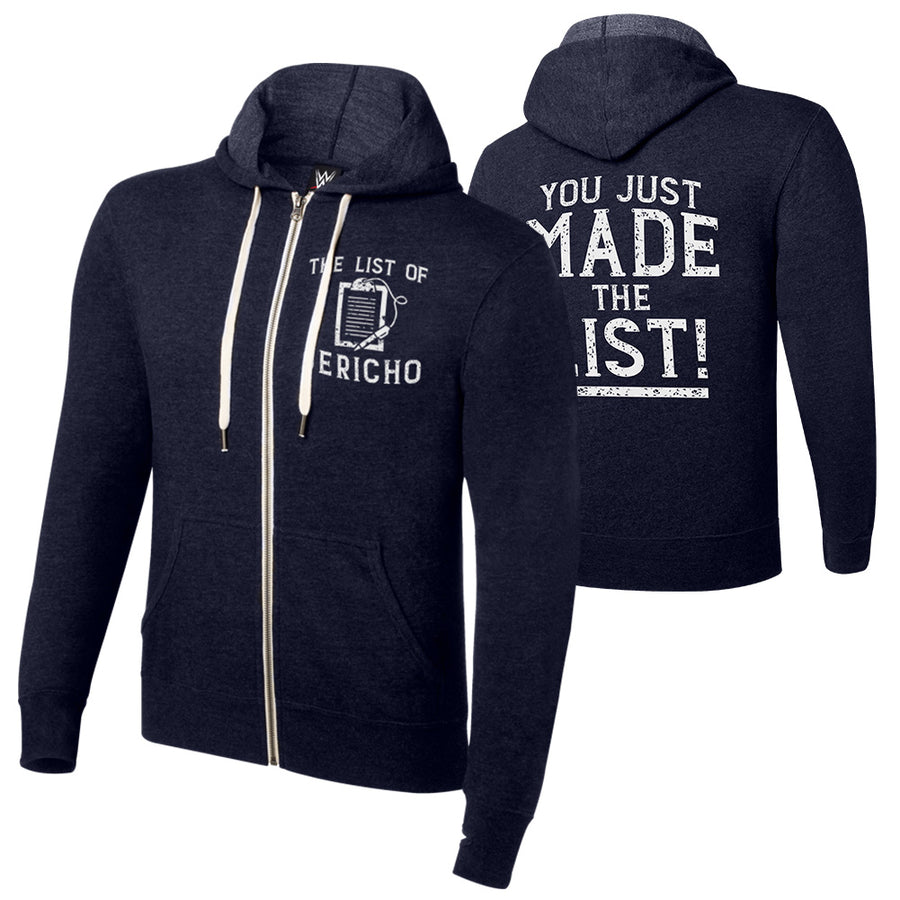Chris Jericho "You Just Made the List" Lightweight Sweatshirt Hoodie