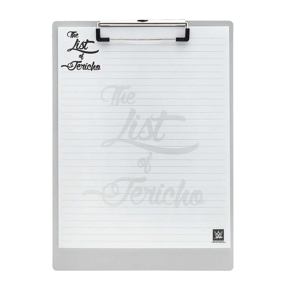 Chris Jericho "The List of Jericho" Clipboard