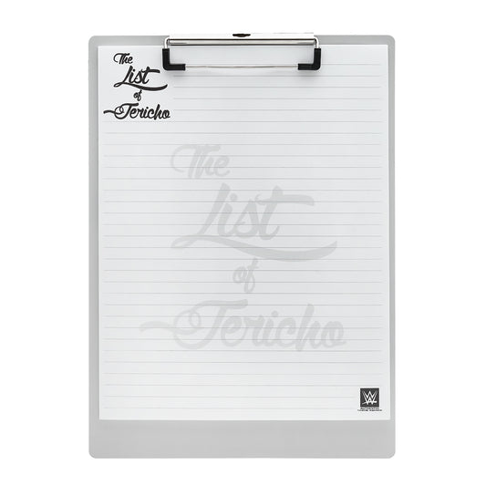Chris Jericho "The List of Jericho" Clipboard PW Catalog