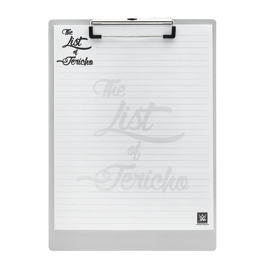 Chris Jericho "The List of Jericho" Clipboard