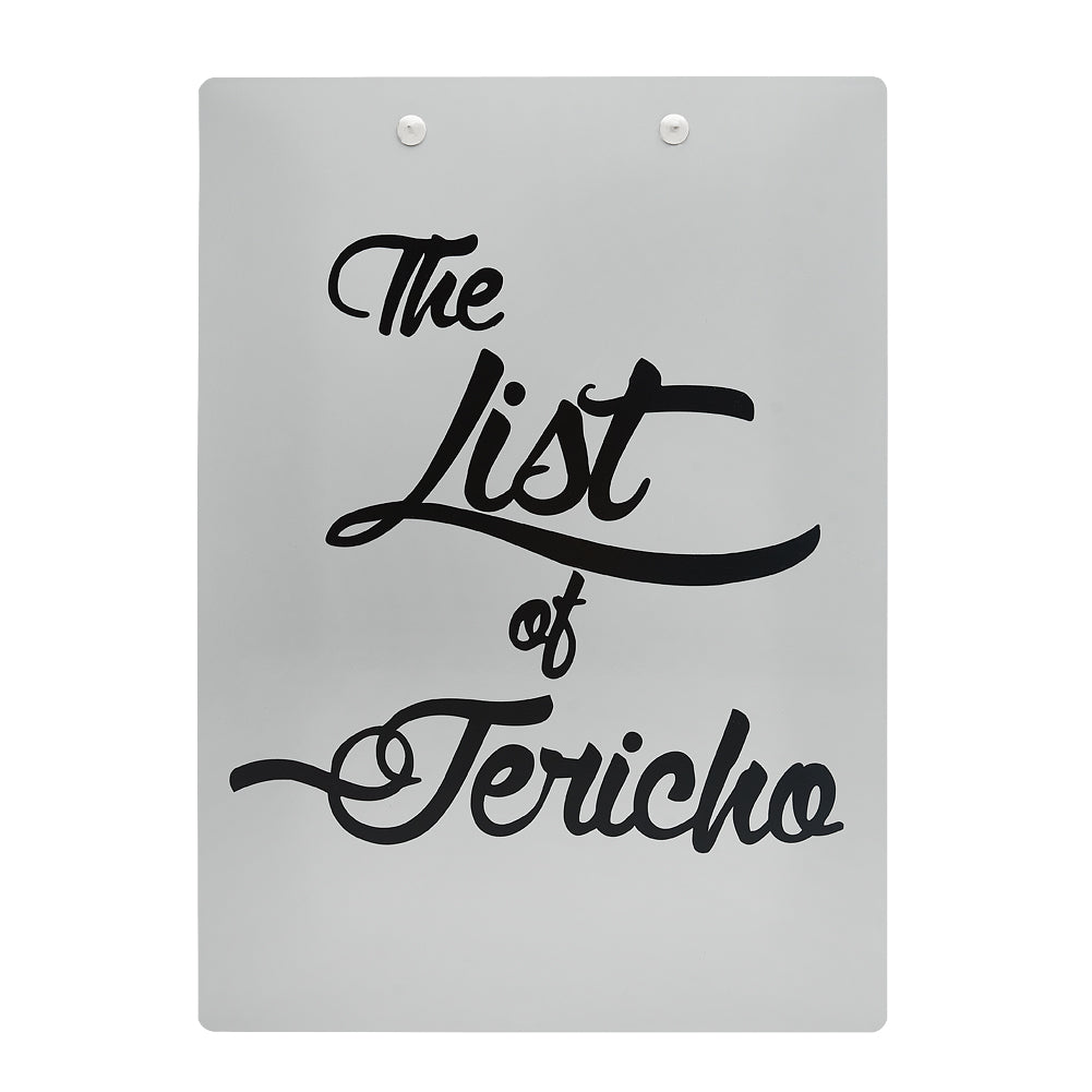 Chris Jericho "The List of Jericho" Clipboard