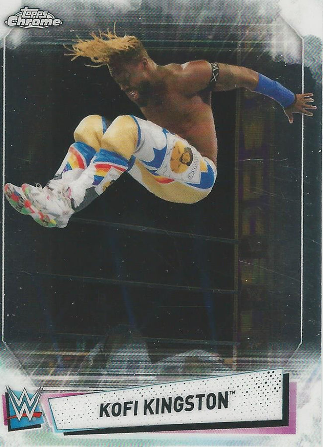 WWE Topps Chrome 2021 Kofi Kingston #25