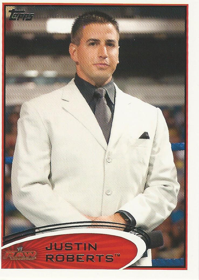 WWE Topps 2012 Justin Roberts #77