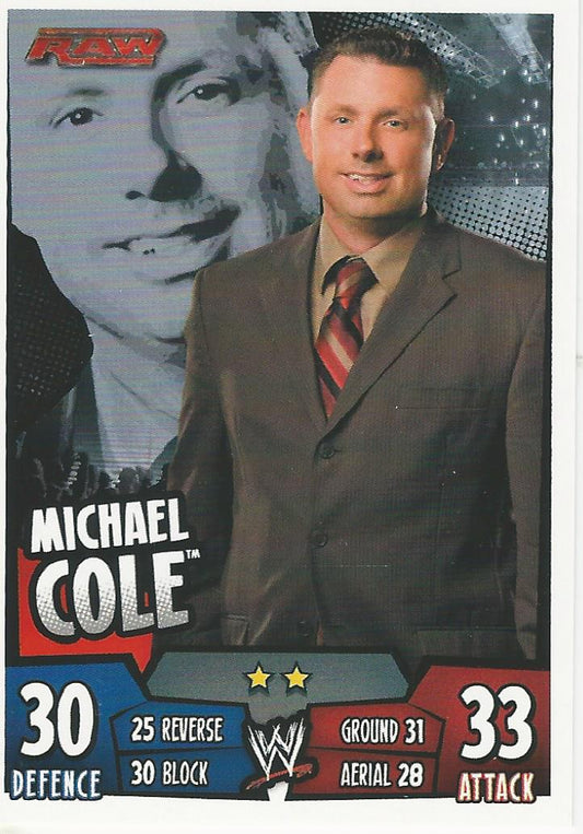 WWE Topps Slam Attax Rumble 2011 Michael Cole #77