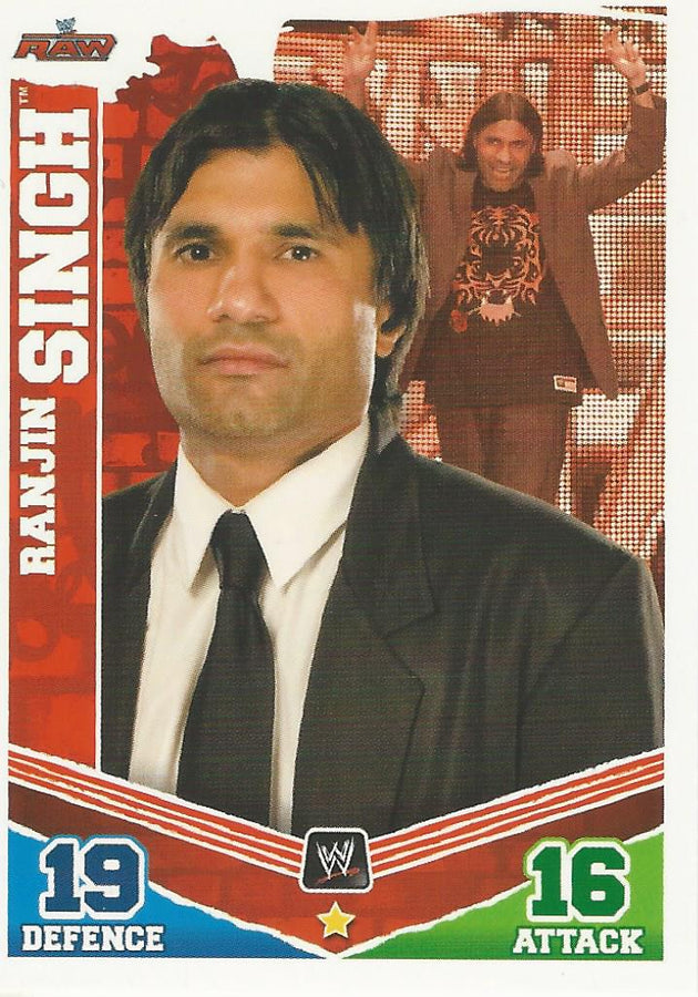 WWE Topps Slam Attax Mayhem 2010 Ranjin Singh #77