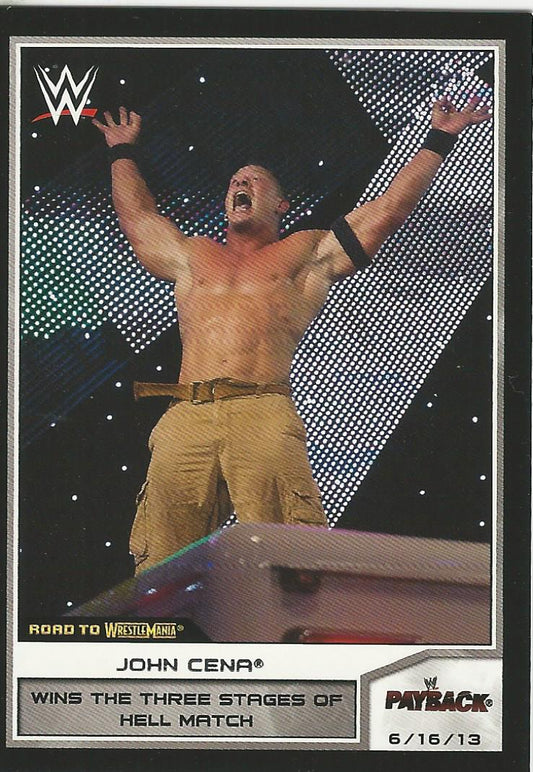 WWE Topps Road to Wrestlemania 2014 John Cena #17