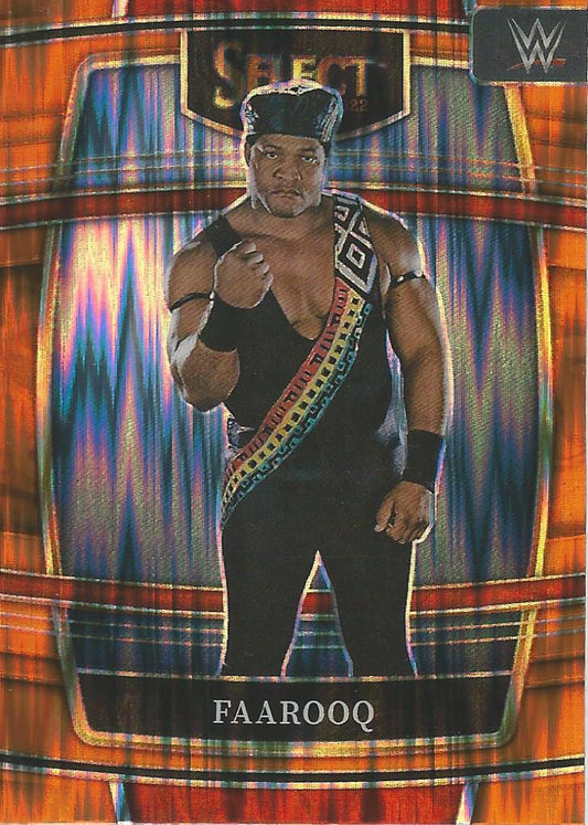 WWE Panini Select 2022 Faarooq #77 Orange Flash