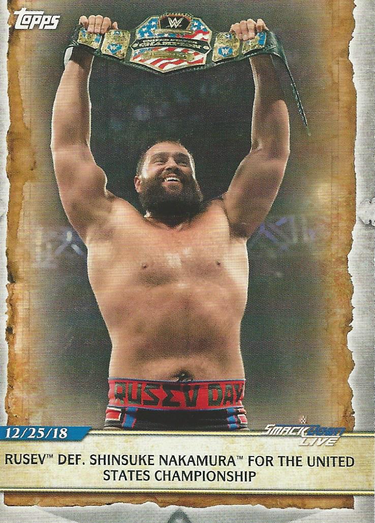 WWE Topps Road to Wrestlemania 2020 Rusev #77