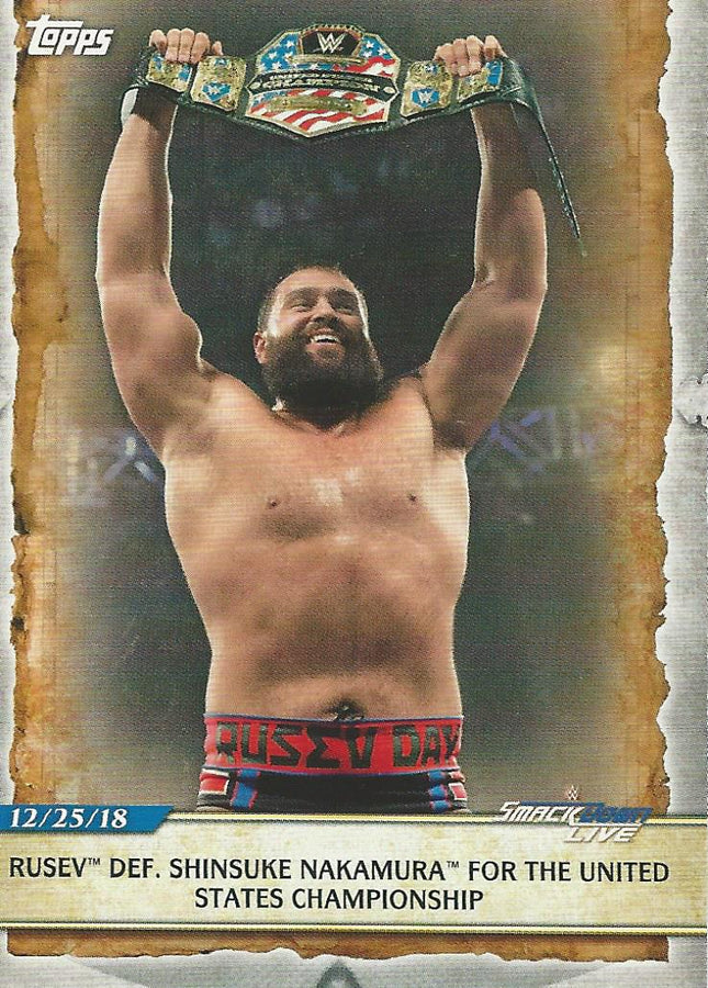 WWE Topps Road to Wrestlemania 2020 Rusev #77