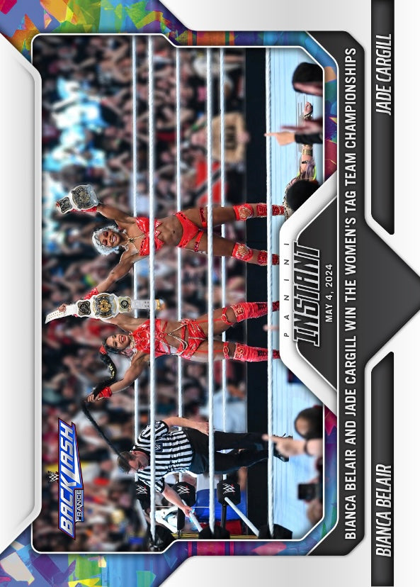 Bianca Belair / Jade Cargill – Bianca Belair and Jade Cargill Win the Women’s TAG Team Championships trading card PW Catalog