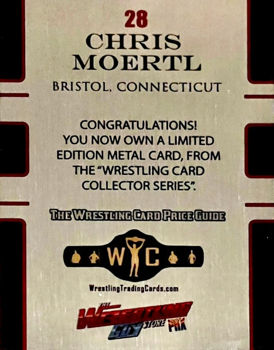 Chris Moertl trading card PW Catalog
