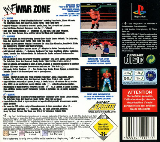WWF War Zone [PlayStation] PWcatalog