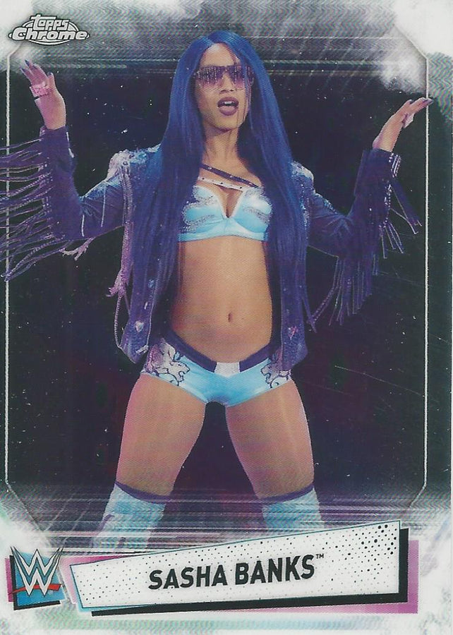 WWE Topps Chrome 2021 Sasha Banks #66