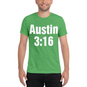 Stone Cold Steve Austin "3:16" Men's Tri-Blend T-Shirt