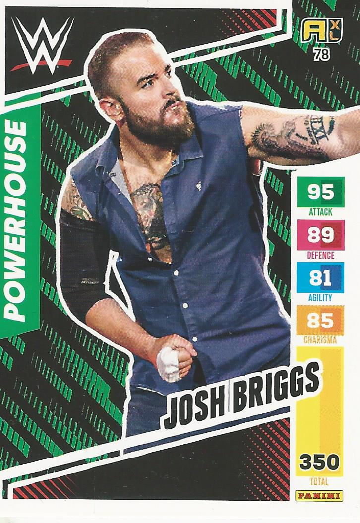 WWE Panini XL Adrenalyn 2024 Josh Briggs #78