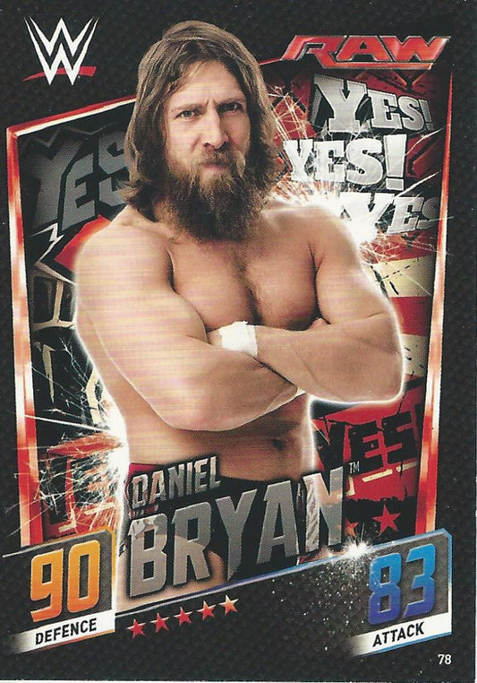 WWE Topps Slam Attax 2015 Then Now Forever Daniel Bryan #78