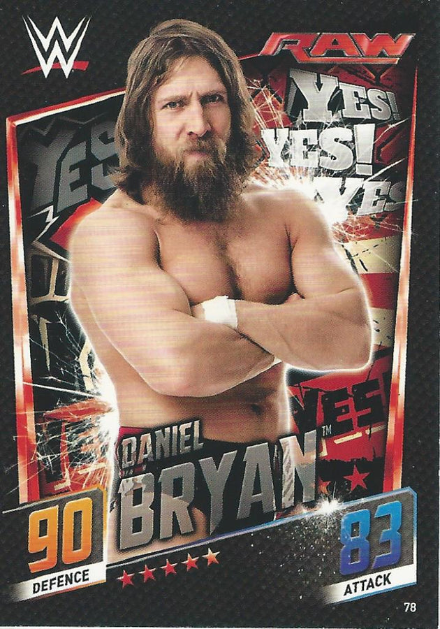 WWE Topps Slam Attax 2015 Then Now Forever Daniel Bryan #78