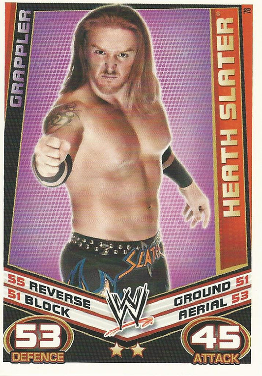 WWE Topps Slam Attax Rebellion 2012 Heath Slater #78
