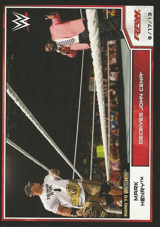 WWE Topps Road to Wrestlemania 2014 Mark Henry #18