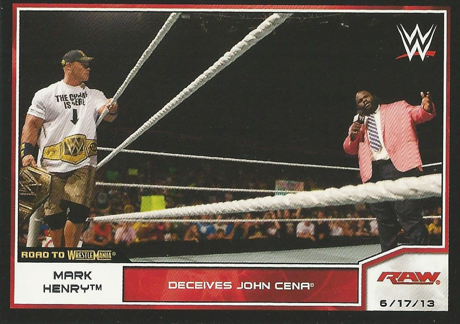 WWE Topps Road to WrestleMania 2014 Mark Henry #18