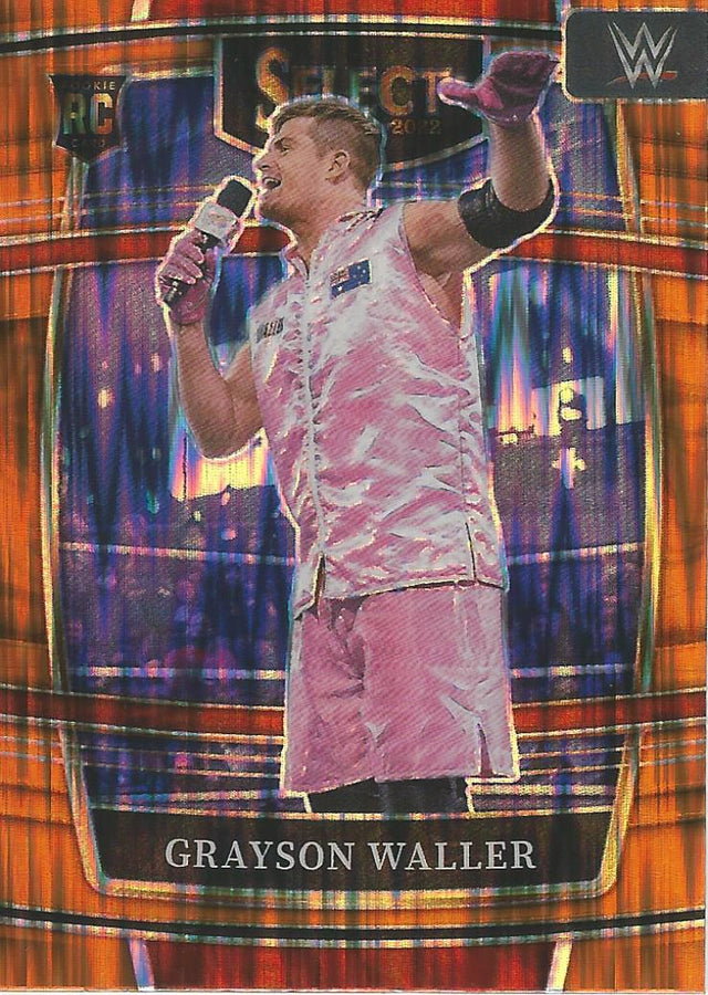 WWE Panini Select 2022 Grayson Waller #78 Orange Flash