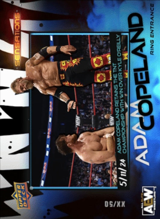 5/11/24 – Adam Copeland – Adam Copeland Retains the TNT Championship With Win Over Kyle O’reilly trading card PW Catalog