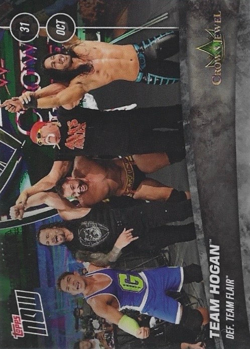Team Hogan DEF. Team Flair trading card PW Catalog