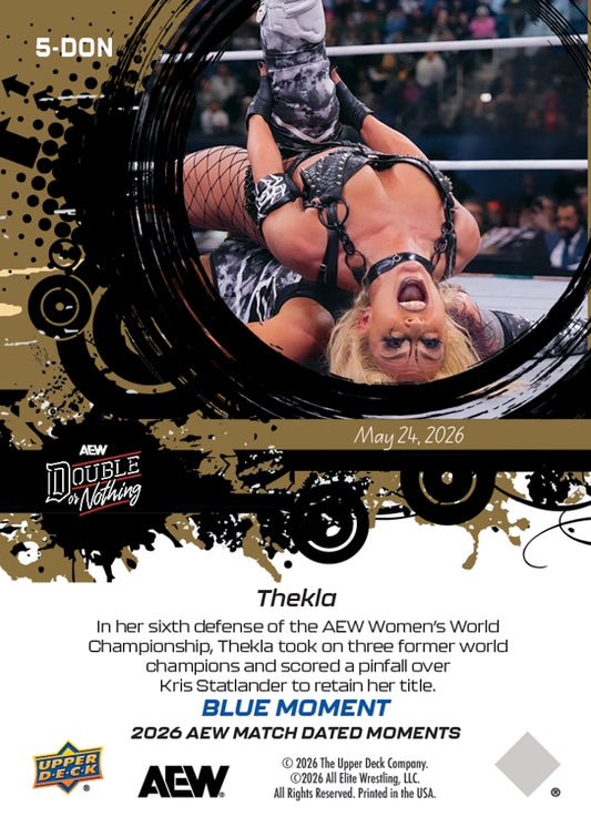 Thekla – Thekla Successfully Defends HER AEW Women’s World Championship Versus Three Former Champions With a Pinfall Over Kris Statlander