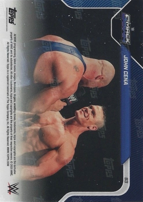 John Cena Ends Where IT Started: Bids Farewell to Smackdown trading card PW Catalog