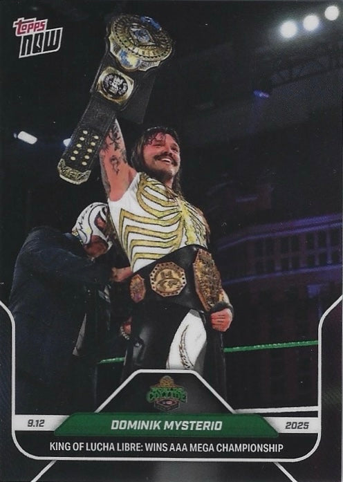 Dominik Mysterio King of Lucha Libre: Wins AAA Mega Championship trading card PW Catalog