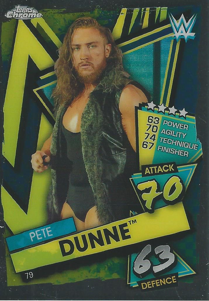 WWE Topps Slam Attax Chrome 2021 Pete Dunne #79