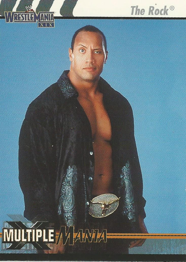 WWE Fleer Wrestlemania XIX 2003 The Rock #79