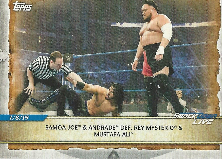 WWE Topps Road to WrestleMania 2020 Samoa Joe #79