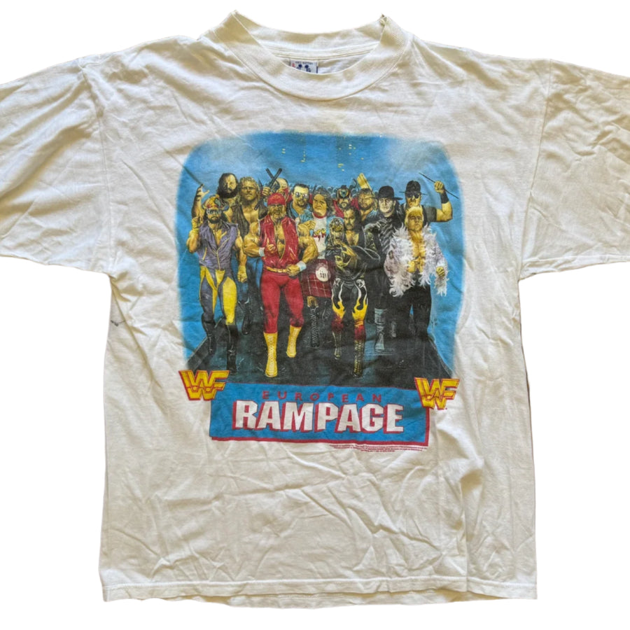 1992 WWF European Rampage German Tour T-shirt Pwcatalog