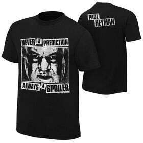 Paul Heyman "Never A Prediction" Authentic T-Shirt T-Shirt PW Catalog