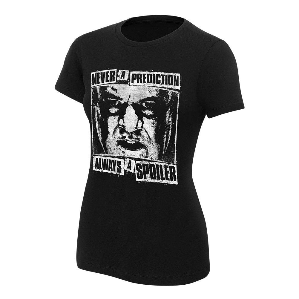 Paul Heyman "Never a Prediction" Women's Authentic T-Shirt T-Shirt PW Catalog