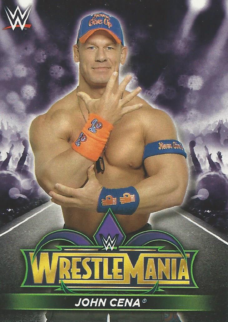 WWE Topps Road to Wrestlemania 2018 John Cena R7 trading card PW Catalog