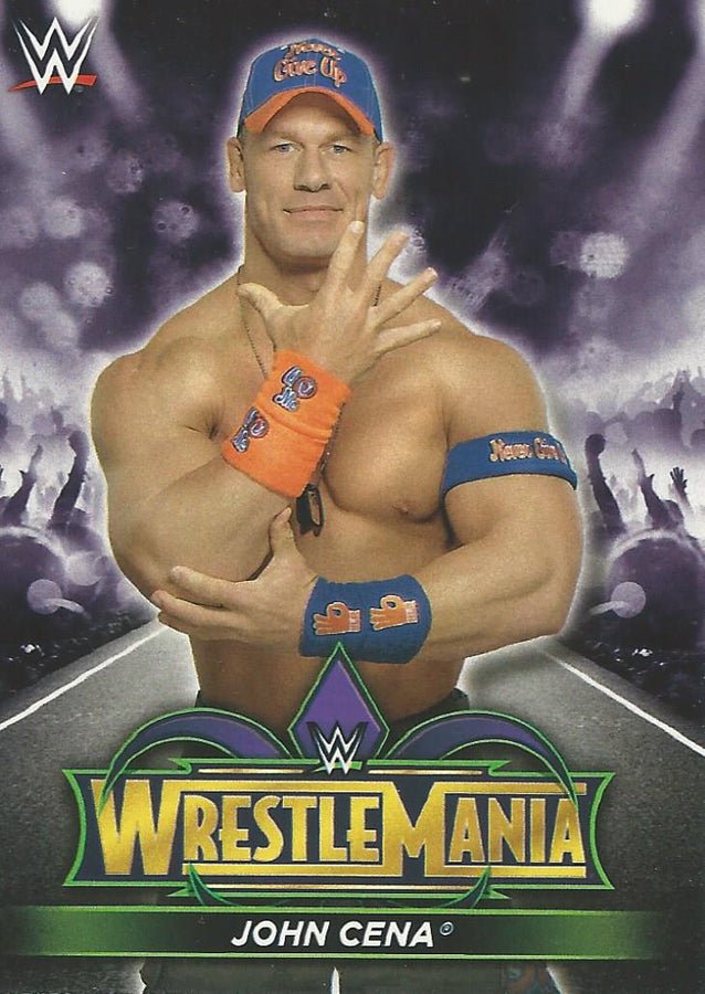 WWE Topps Road to Wrestlemania 2018 John Cena R7 trading card PW Catalog