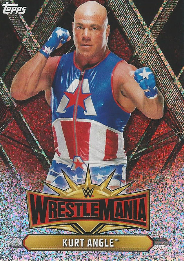 WWE Topps Champions 2019 Kurt Angle WM-7 trading card PW Catalog