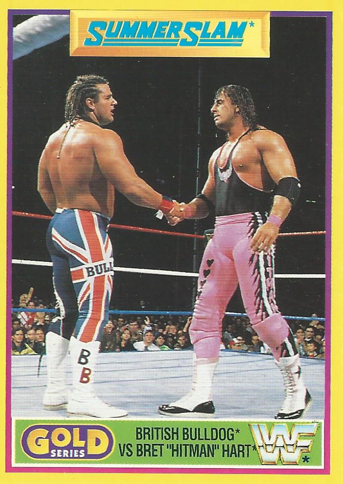 WWF Merlin Gold Series 2 1992 Bret Hart vs British Bulldog #7