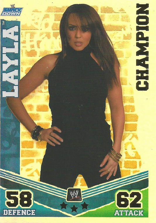 WWE Topps Slam Attax Mayhem 2010 Layla #7